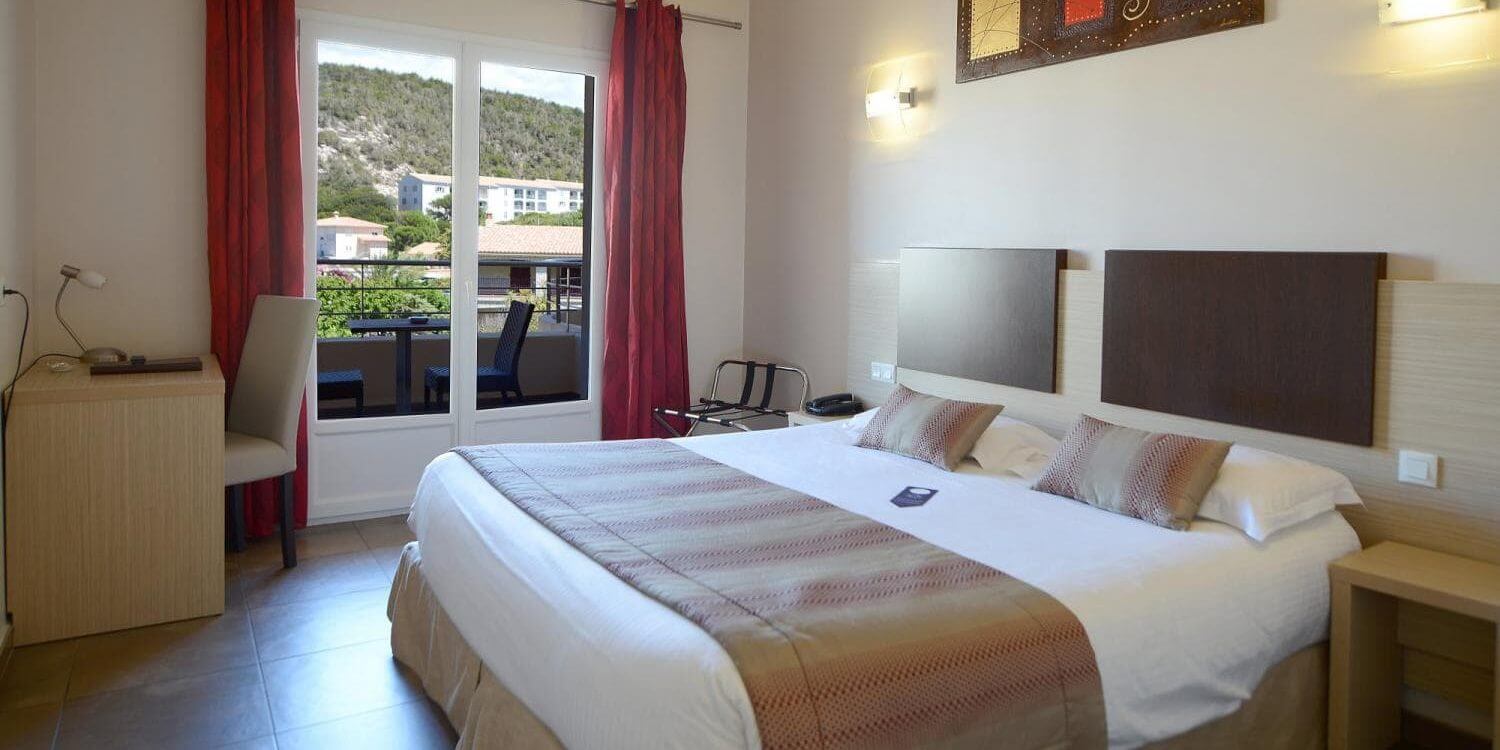 Hotel A Madonetta Bonifacio Corsica Frankrijk tweepersoonskamer balkon