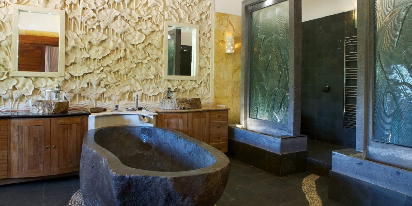 Ferme Auberge Domaine de Piscia Figari Corsica Frankrijk Les Splendides badkamer