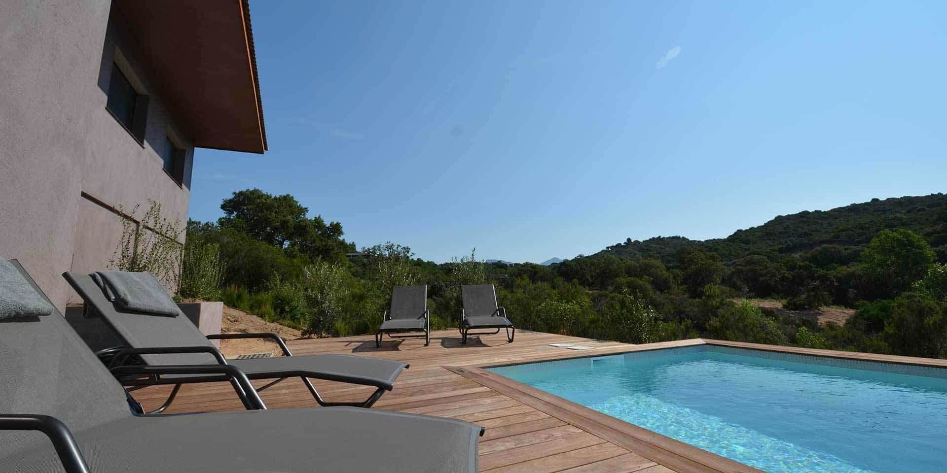 Les Villas de Lorello Porticcio Corsica Frankrijk villa La Bruyère terras zwembad
