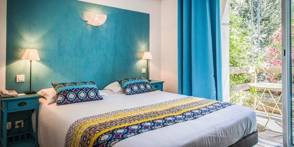 Golfe Hotel Porto-Vecchio Corsica Frankrijk kamer SUP tweepersoonsbed terras