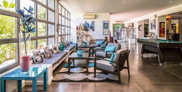 Golfe Hotel Porto-Vecchio Corsica Frankrijk lobby biljart pooltafel