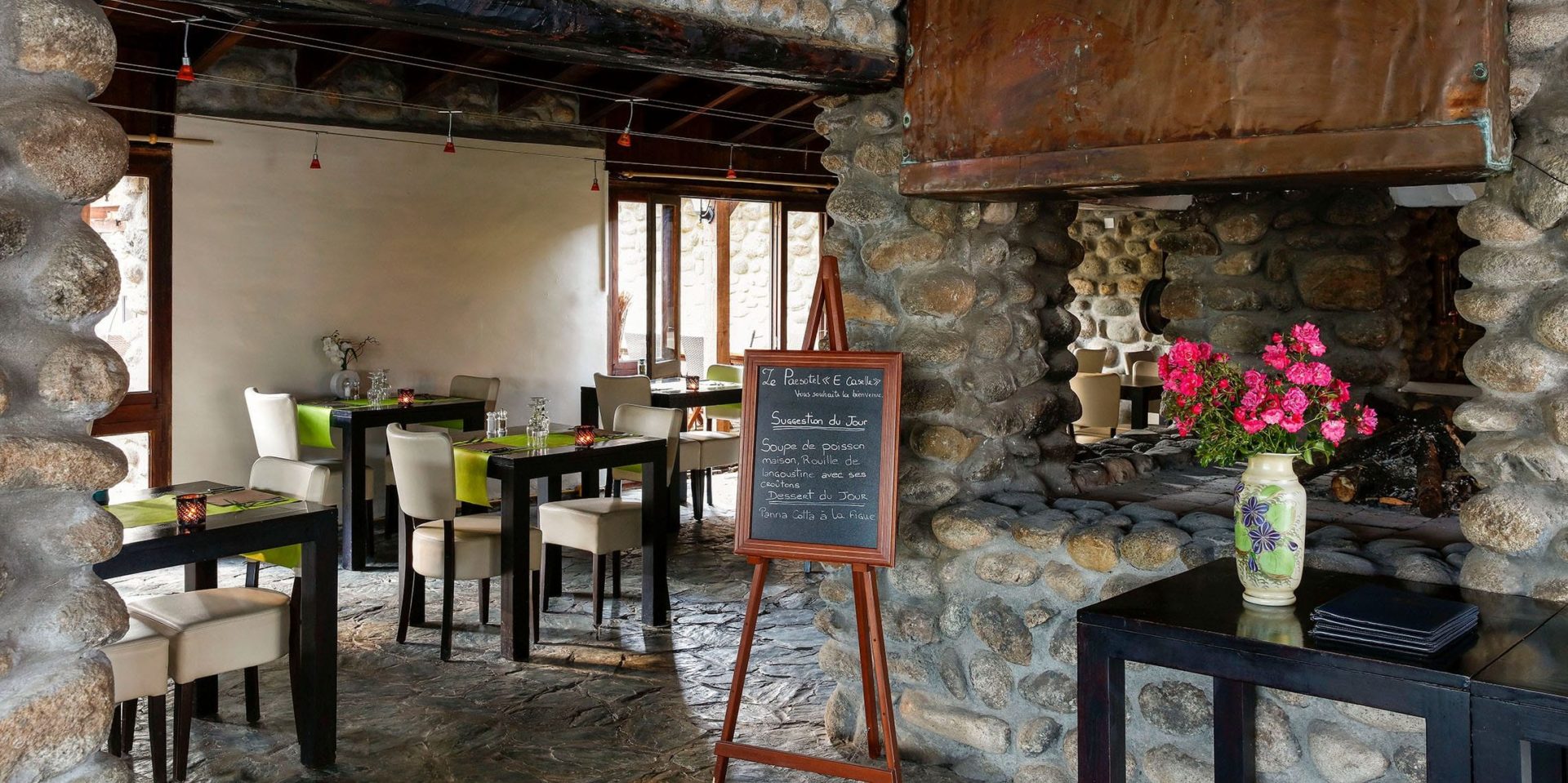 Hotel E Caselle Venaco Corsica Frankrijk restaurant